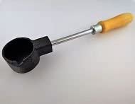 Jewellers Tools CAST IRON MELTING POT : Precious Metal Crucible Dish Handle Gold Silver Mix Tool (565)