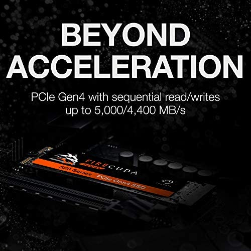 Seagate FireCuda 520, 2 TB, Performance Internal Solid State Drive SSD PCIe Gen4 x4 NVMe 1.3 for Gaming PC Gaming Laptop Desktop, and Three-year Rescue Services (ZP2000GM3A002) - Image 2
