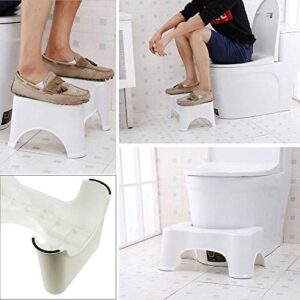 Bathroom Toilet Stool, Medically Tested Squatting Position, Non-Invasive Remedy For Haemorrhoids, IBS, Bloating, Flatulence, Constipation - Aligns Colon For Complete Bowel Movement (9" Foot Stool)
