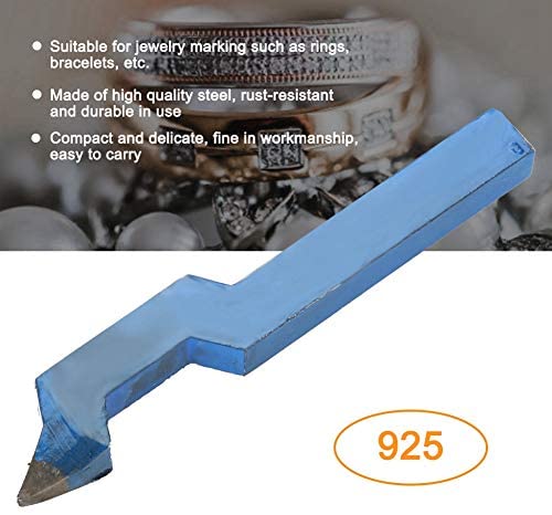 Metal Punch Stamp, Steel Stamping Tool Curved Design Marking Tool for Jewelry Mold Ring Bracelet (925) - Image 9