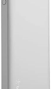 Belkin Pocket Power Bank 10000 mAh Fast Charger (Certified Safety) for iPhone 11, 11 Pro/Pro Max, XS, XS Max, XR, X, SE, 8/8+, iPad, Samsung Galaxy S10/S10+/S10e - Silver