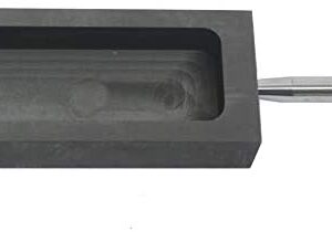 LLF Gold Silver Graphite Ingot Mold Mould Crucible for Melting Casting Refining with Metal Bar (5kg)