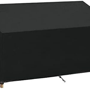 SanGlory 3 Seater Bench Cover Waterproof Oxford Fabric, Anti-UV Coating Protective Cover for Garden Seat, Tear Resistant 3 Seat Garden Bench Cover 163x66x63/89cm