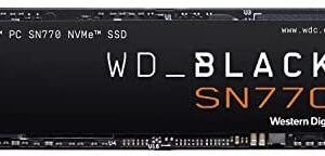 WD_BLACK SN770 500GB M.2 2280 PCIe Gen4 NVMe Gaming SSD up to 5000 MB/s read speed