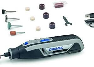 Dremel Lite 7760 Cordless Rotary Tool Li-Ion 3.6 V, Multi Tool Kit with 15 Accessories, Variable Speed 8,000 - 25,000 RPM for Carving, Engraving, Grinding, Sharpening, Cleaning, Polishing and Sanding