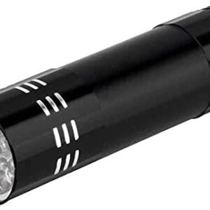 Ericetion Uv Light Lamp Super Mini 9 Led Black Ultraviolet Light Super Mini Aluminum Uv Light Lamp