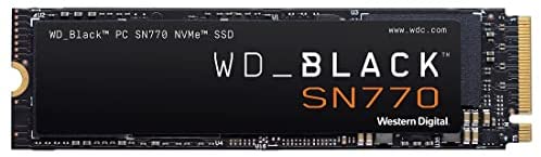 WD_BLACK SN770 1TB M.2 2280 PCIe Gen4 NVMe Gaming SSD up to 5150 MB/s read speed