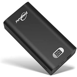 Portable Charger 30000mAh High Capacity Power Banks External Backup Battery Pack 2 USB Ports Quick Charge LCD Display 3 Input Powerpack for iPhone Samsung iPad Huawei Mobile Phones Nintendo Switch
