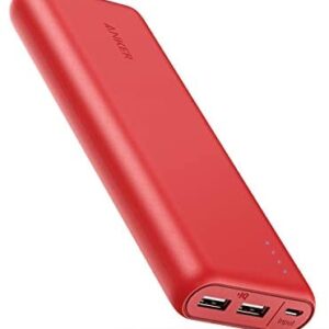 Anker PowerCore 20100-20000mAh Ultra High Capacity Power Bank with Powerful 4.8A Output, PowerIQ Technology for New Airpods, iPhone, iPad and Samsung Galaxy and More (Red)