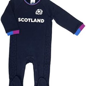 Baby Babies Scotland Scottish Rugby Kit Sleepsuit Pyjamas All In One Home Kit Colours 100% Official