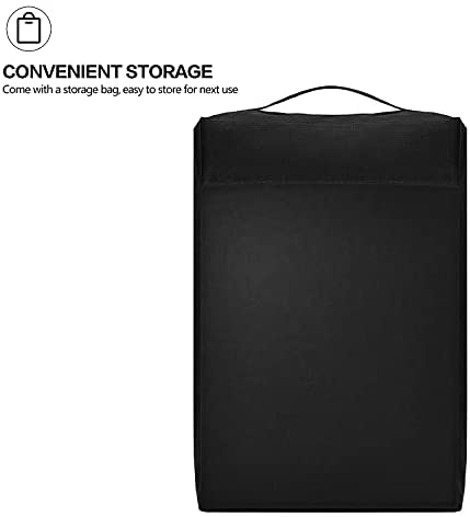 Dokon 2 Seat Garden Bench Cover with Air Vent, Waterproof, Windproof, Anti-UV, Heavy Duty Rip Proof 600D Oxford Fabric Outdoor Patio Bench Seat Cover (134 x 66 x 63 / 89cm) - Black - Image 7