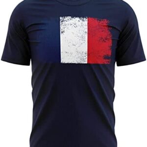 Purple Print House France Rugby Flag T Shirt, France Birthday Gifts for French Rugby Fan, Tournament Outfit Gift Idea, Football Nations Shirts for Men Women and Kids