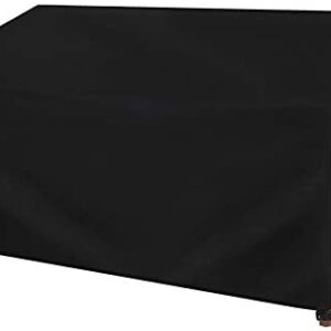 Dokon 3 Seater Garden Bench Cover, Waterproof, Windproof, Anti-UV 420D Oxford Fabric Outdoor Patio Bench Seat Protective Cover with Thickened Handles, 165 x 67 x 65 / 91cm (Black)