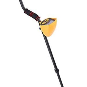 ReaseJoy Lightweight Metal Detector Treasure Finder with LCD Display Waterproof Metal Detector Yellow For Adults Kids