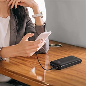Charmast Power Bank with Led Display 23800mAh Quick Charge 3.0 PD 20W USB C Battery Pack Power Delivery Portable Charger Compatible with Smartphones Tablets and More - Image 6