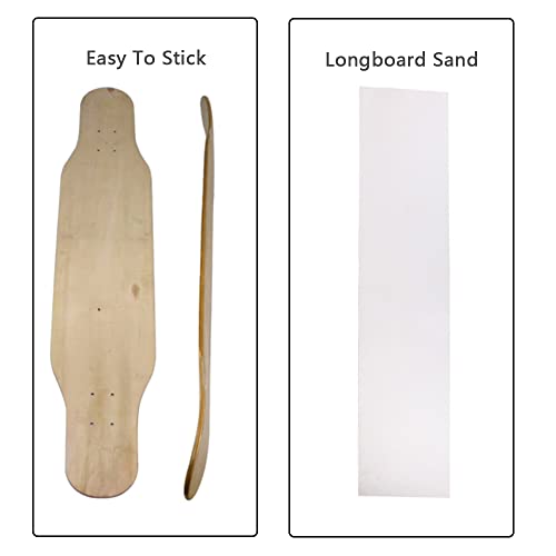 Skateboard Grip Tape Sheet Clear Skateboard Grip Tape Transparent Skateboard Sandpaper for Skating Board Longboarding - Image 4