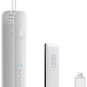 Tuya WiFi Roller Shade Driver,Blind Engine Smart Electric Blind with Rechargeable Battery Echo Google Assistant Voice Control Roller Blind Motor with Remote (Rechargeable Tuya Wifi)