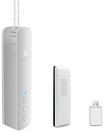 Tuya WiFi Roller Shade Driver,Blind Engine Smart Electric Blind with Rechargeable Battery Echo Google Assistant Voice Control Roller Blind Motor with Remote (Rechargeable Tuya Wifi)