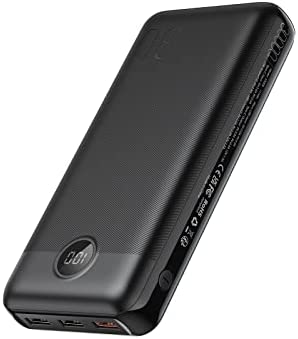 VEGER 30000mAh Power Bank with Led Display, Quick Charge 20W PD 18W QC 3.0 USB C Battery Pack Portable Charger with 4 Outputs & 2 Inputs Compatible with Smart Phones, Tablet and More.
