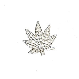 Silver Cannabis Leaf