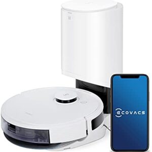 Ecovacs DEEBOT N8+ Robot Vacuum Cleaner 2300Pa with OZMO™ Mop (2.5L Auto-Empty Station, dToF Laser Detection, Carpet Detection, Multi-floor Mapping, Virtual Boundary, WIFI/Alexa/APP) -2 Year Warranty
