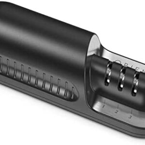 Electric Knife Sharpener - Professional 3 Stage Electrical Sharpening System for Knives and Serrated Blades - Sharpen, Hone and Polish - Designed in The UK - CE Approved