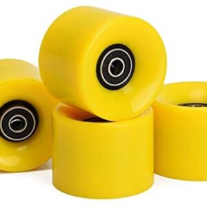TOBWOLF 4PCS Skateboard Wheels, Street Skateboard Wheel with ABEC 9 Bearings, Anti-Slip Drift Freeline Longboard Wheels for Street, Park 52mmx32mm 95A, 60mmx45mm 78A, 70mmx54mm 78A