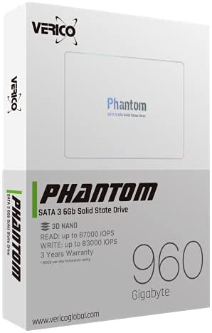 Verico Phantom Internal SSD SATA III 2.5" 2TB 3D NAND Turbo Boost SLC Cache Technology Hard Drive for Gaming 550MB/s Transfer Rates Black - Image 2
