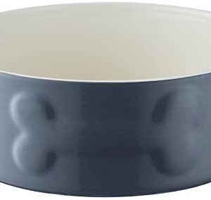 Mason Cash Ceramic Dog Bowl, 20 cm Grey