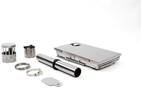 Camping Titanium Tent Stove,Wood Burning Stove Portable Ultra-Light Fast Folding Winter Camping Grill Cooking Heater Warmer, Portable Camping Wood Stove Tent Heater - Image 3