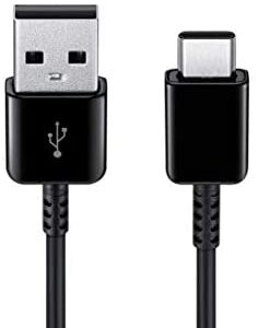 Samsung Original USB Type C Charge and Sync Cable – Genuine Samsung USB-A to USB-C Charging Cable for Fast Charging of Mobile Phones and Tablets – 1.5 m - Black