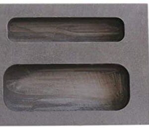 LLF Graphite Ingot Mold 1/2 1 Ounce Silver Melting Casting Refining Also for Gold