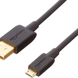 Amazon Basics USB 2.0 A-Male to Micro B Cable, 3 feet, Black