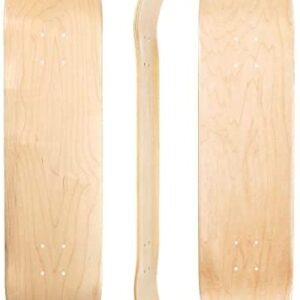 Venom Skateboards Plain Skateboard Deck Maple Wood Stain Blank Skate Board Decks 7ply Natural/Blue/Black/Gold 7.75/8/8.25 Skateboards for Kids/Teenage/Boys/Girls Adults Beginners