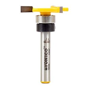 Yonico 14912q 5/32-Inch x 3/8-Inch Top Bearing Slot Cutter Router Bit 1/4-Inch Shank
