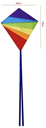 Sun Kites Diamond Kite for Children and Adults - Bright Rainbow Colours - Great Outdoor Toy for Beginners - Very Easy to Fly - Makes a Great Gift - Image 9