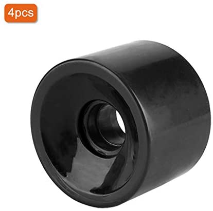 Fafeims 4Pcs 70 * 51mm PU Skateboard Wheels High Resilient Sports Fish Board Wheels Long Board Wheel (Black) - Image 8