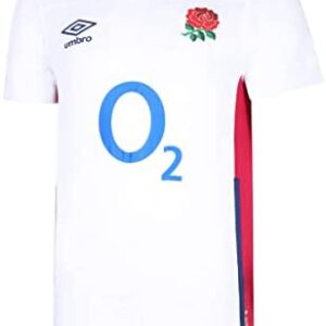 Umbro England 2021/22 Mens Home Replica Rugby Union Jersey Shirt Top White