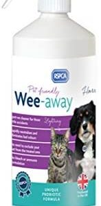 RSPCA 1L Pet Stain and Odour Remover Wee Away | Pet Friendly | Probiotic Cleaning - Discourage From Repeat Marking