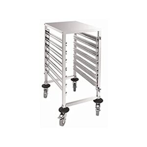 Vogue GG498 Gastronorm Racking Trolley 7 Level 900X380X557mm Catering, Silver