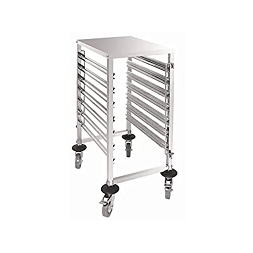 Vogue GG498 Gastronorm Racking Trolley 7 Level 900X380X557mm Catering, Silver
