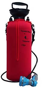 Petacarium Insulated Portable Shower (8 Litre, Red) for Dogs, Camping, Paddleboarding, Muddy Walks