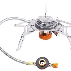 Fire-Maple FMS-105 Portable Camping Gas Stove | 3000W Mini Portable Backpacking Cooking Burner with Piezo Ignition | Outdoor Hiking Trekking Fishing
