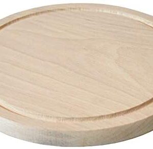 efo Wooden Round Chopping Board - Round Tray - Serving Board - Small Chopping Board – Size 20cm (8'')