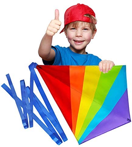 Sun Kites Diamond Kite for Children and Adults - Bright Rainbow Colours - Great Outdoor Toy for Beginners - Very Easy to Fly - Makes a Great Gift - Image 3