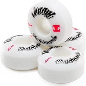 Venom Skateboards Wheels 99a Urethane for Street Skating Skateparks White Set of 4 Sizes 50 51 52 53 54 56 58 59 & 60mm