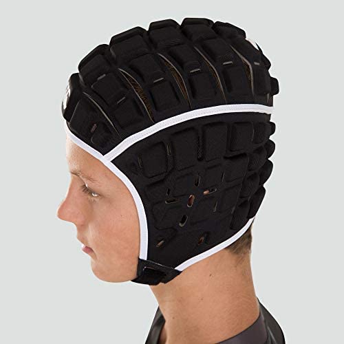 Canterbury CCC Rugby Raze Headguard, Scrum Cap, Full Coverage, Soft-Edged Chin Strap, Designed Holes Aid Ventilation, Foam Padding, Black - Image 9