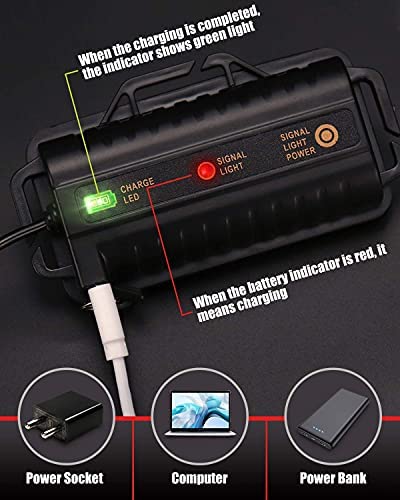 Head Torch Rechargeable, 8 Lighting Modes Headlamp LED Rechargeable Super Bright 18000 Lumens Waterproof IPX4, Gifts for Men Hands-Free Flashlight Mens Gifts for Cycling, Hiking, Camping, Fishing - Image 6