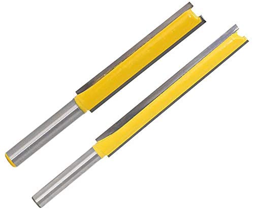 Gasea 2pcs 1/4 Shank Extra Long Straight Router Bit 2" 3" Long Cutting Trimming Cutter for Woodworking - Image 2