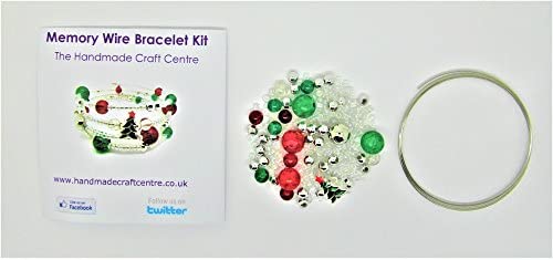 Julz Beads Christmas Tree Memory Wire Bracelet Jewellery Making Kit Instructions K0025L - Image 3